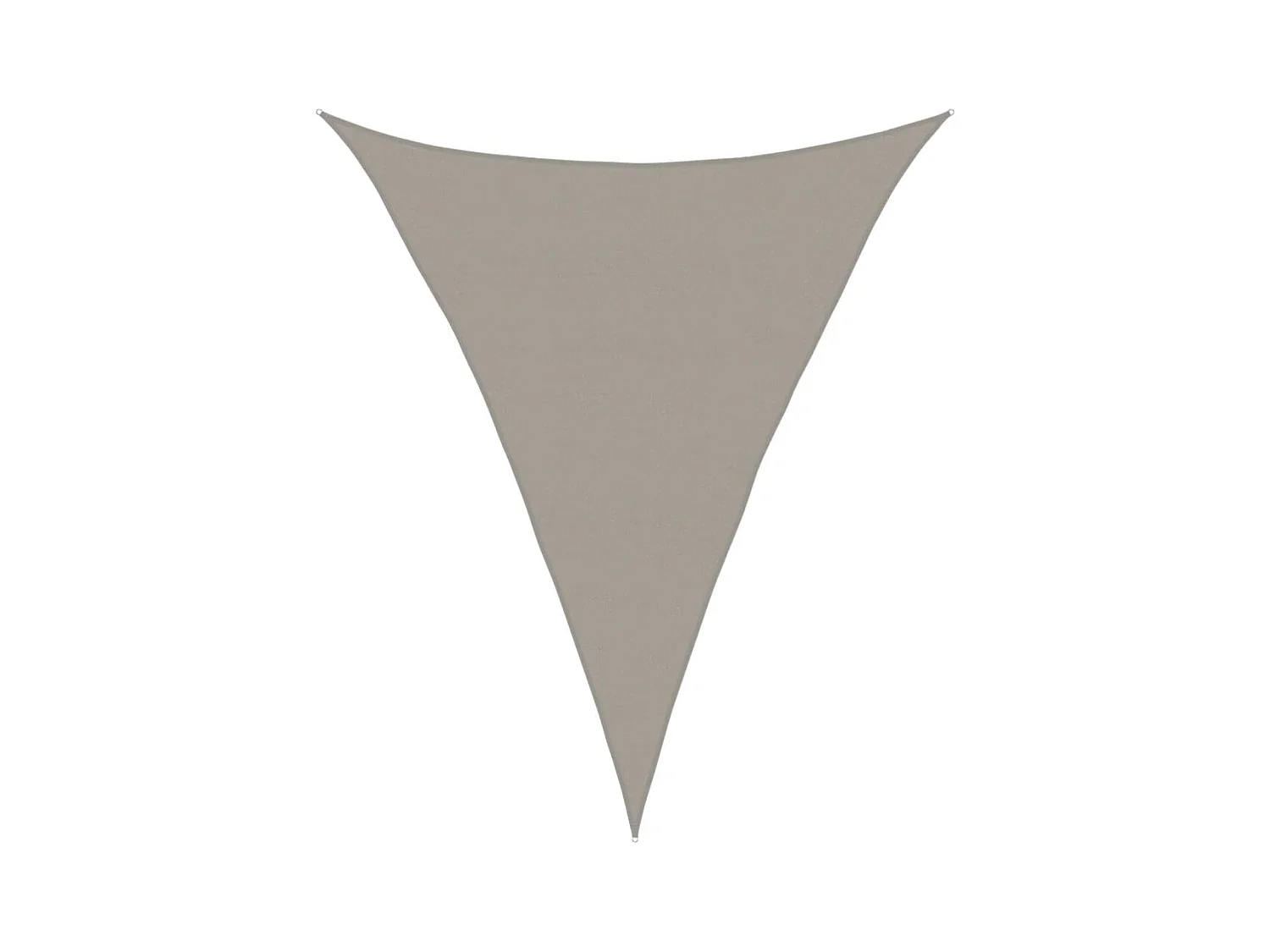 Toldo de vela triangular HDPE gris claro 160 g/m² 5x7x7 m