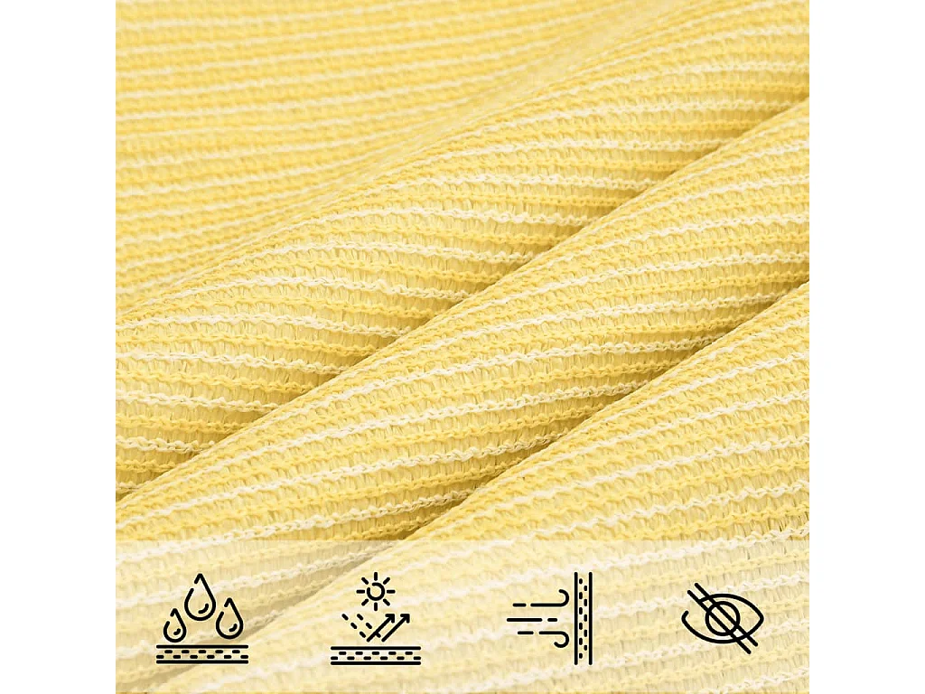 Sonnensegel HDPE Rechteckig 2x4 m Beige