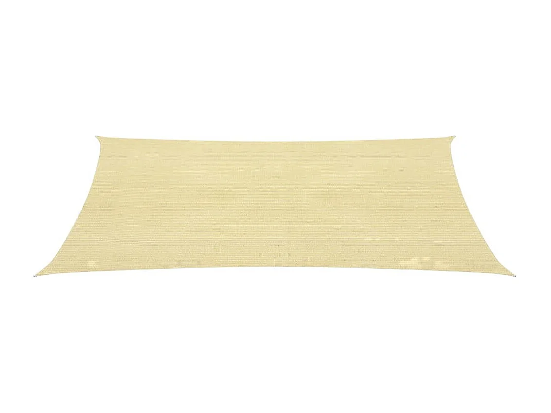 Sonnensegel HDPE Rechteckig 2x4 m Beige