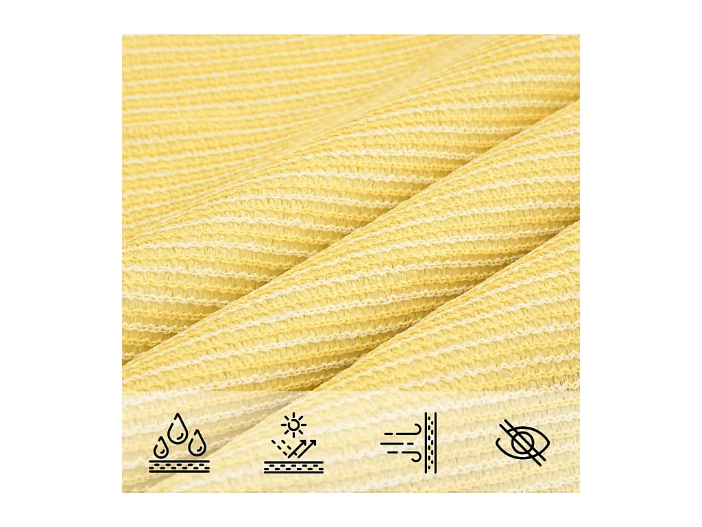 Sonnensegel 160 g/m² Beige 6x7 m HDPE