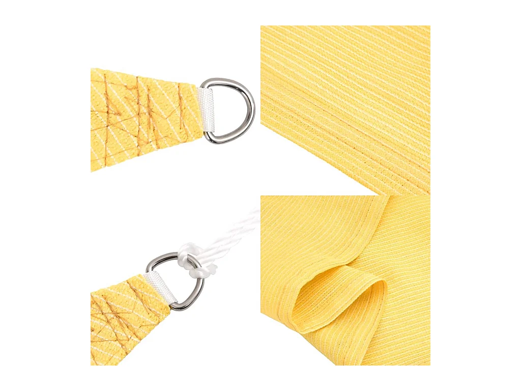 Sonnensegel 160 g/m² Beige 6x7 m HDPE