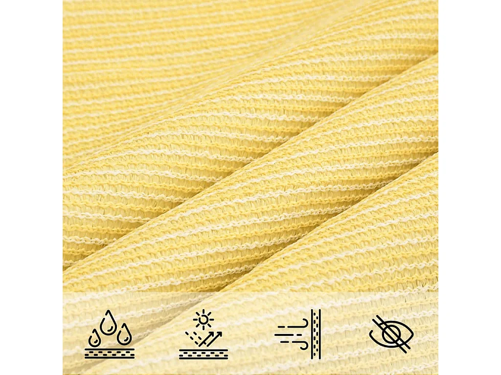 Sonnensegel 160 g/m² Beige 6x7 m HDPE