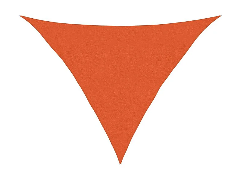 Toldo de vela HDPE naranja 160 g/m² 4x4x5,8 m