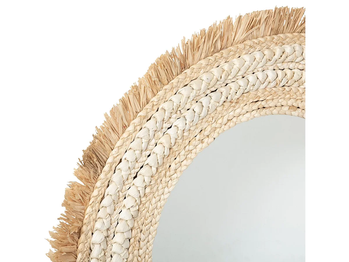 Miroir mural Tressé naturel D 67 cm