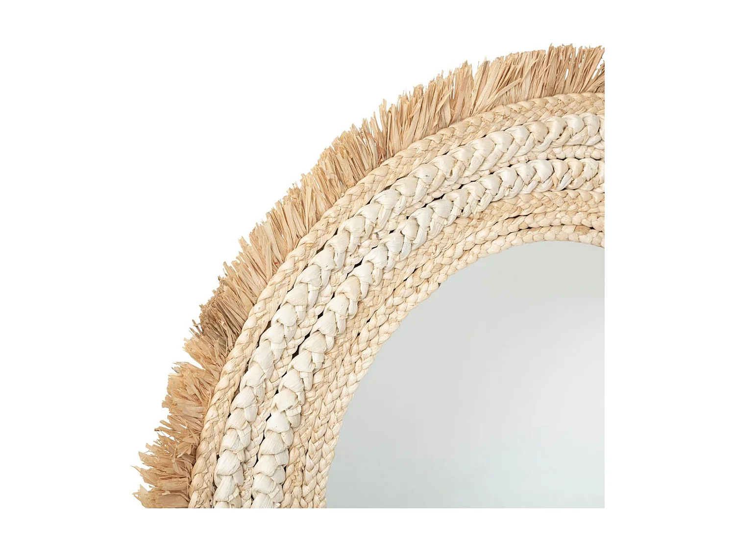 Miroir mural Tressé naturel D 67 cm