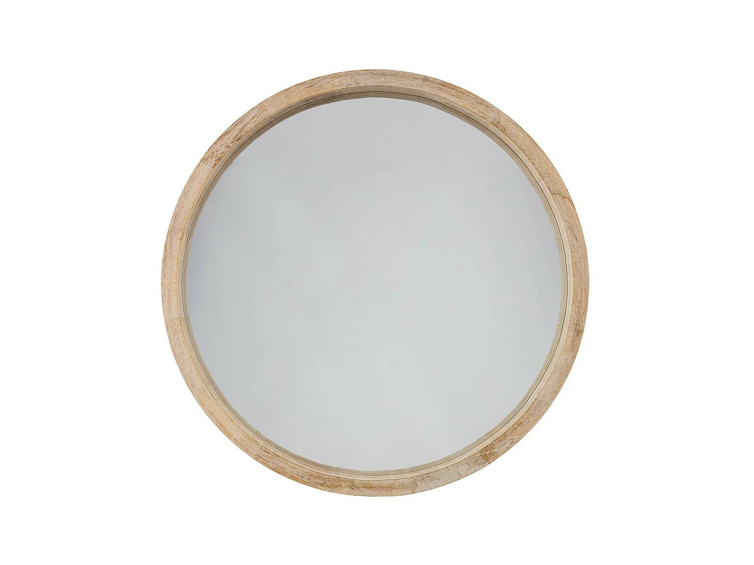 Miroir mural en Bois de Paulownia D 50 cm