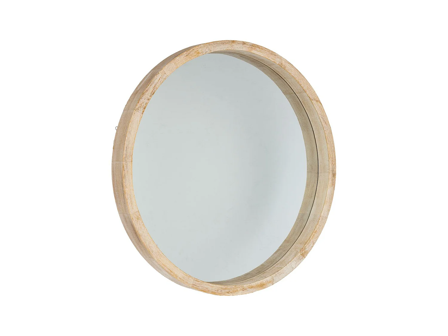 Miroir mural en Bois de Paulownia D 50 cm