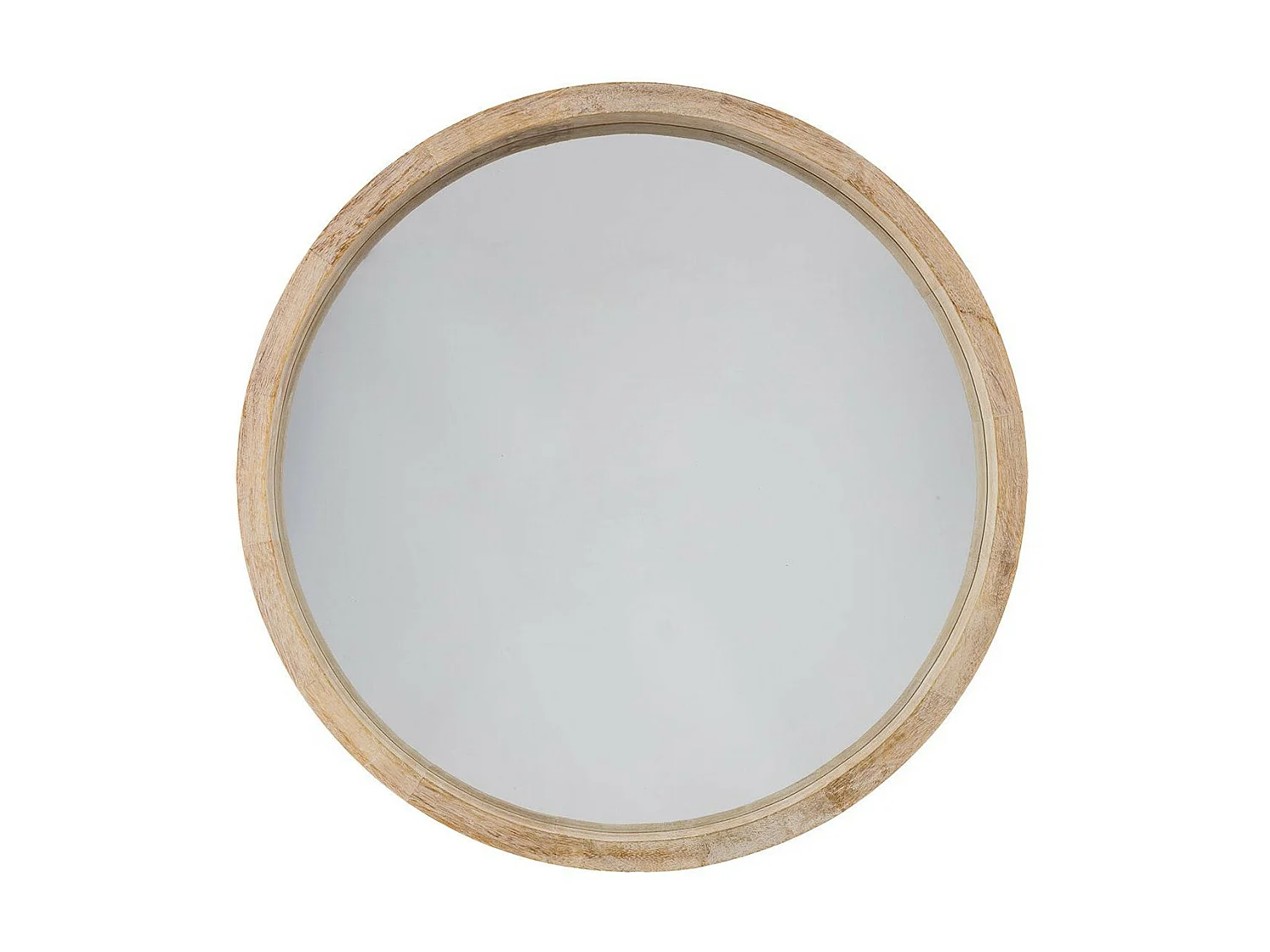 Miroir mural en Bois de Paulownia D 50 cm