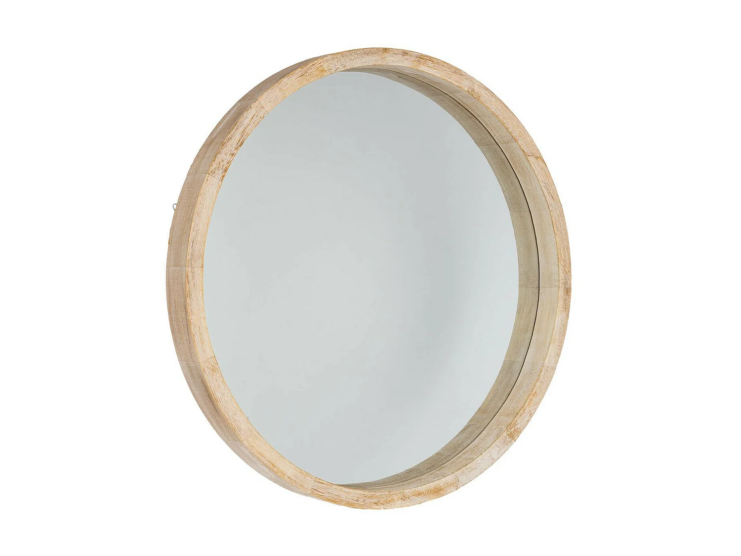 Miroir mural en Bois de Paulownia D 50 cm