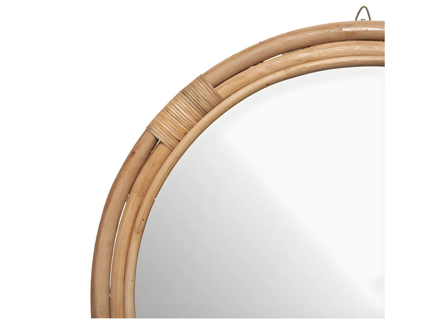 Miroir mural en Rotin D 60 cm