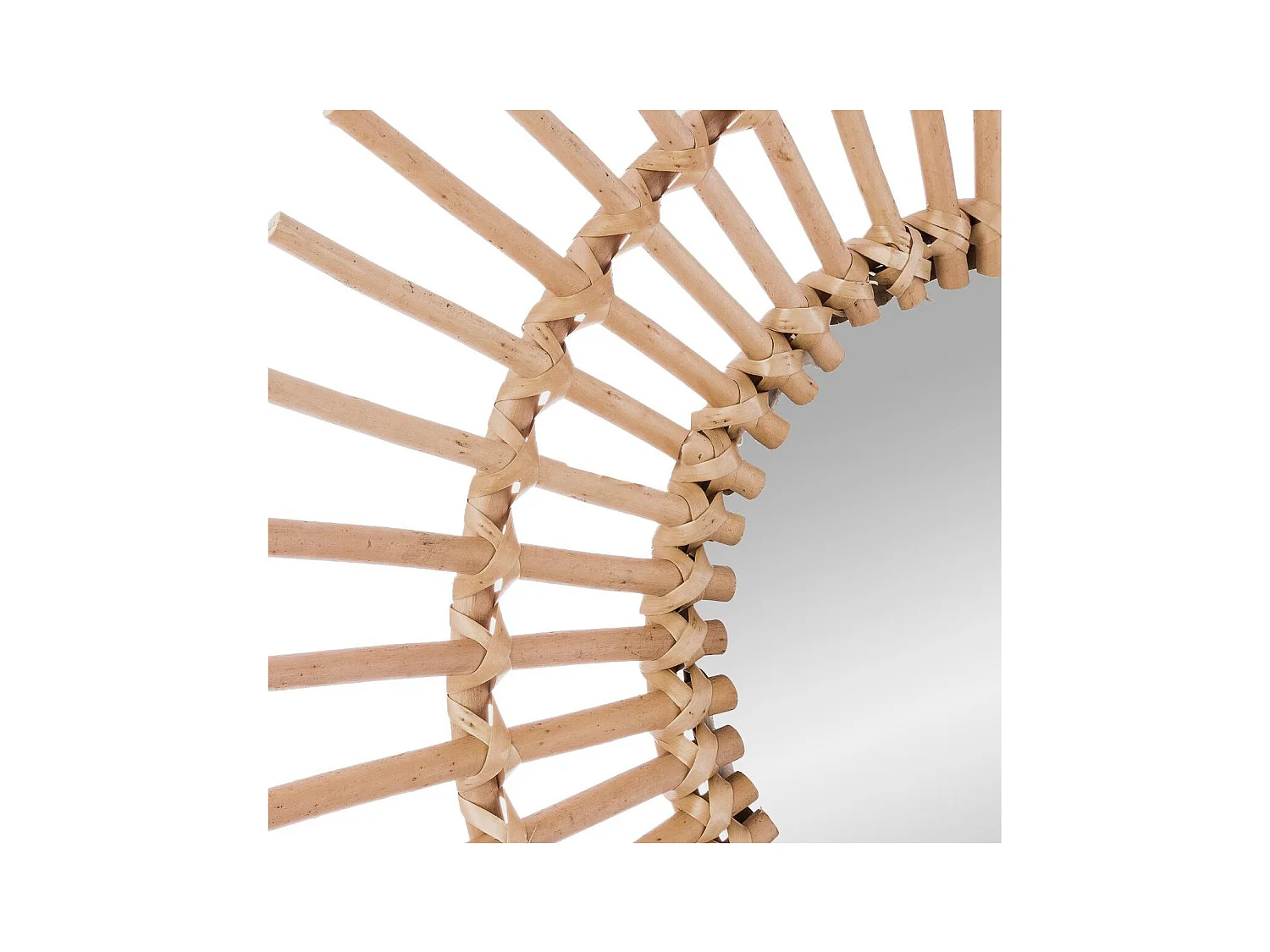 Sol espelho feito de rotim 2 tamanhos