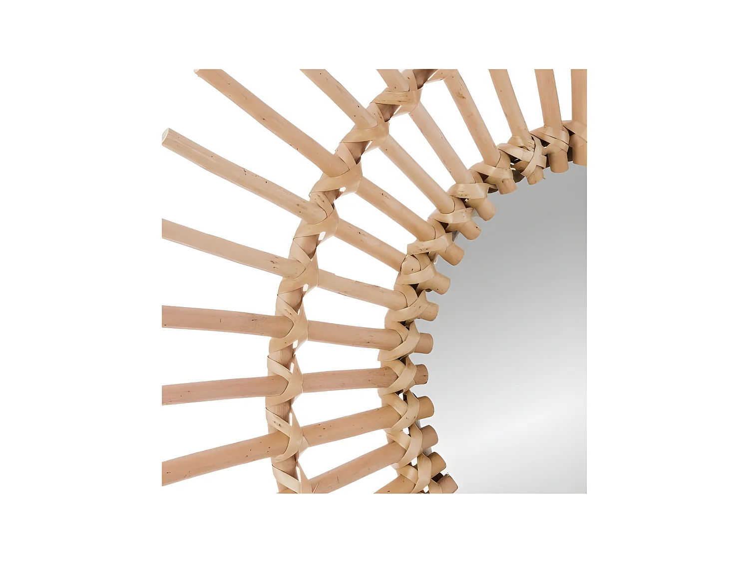 Sol espelho feito de rotim 2 tamanhos