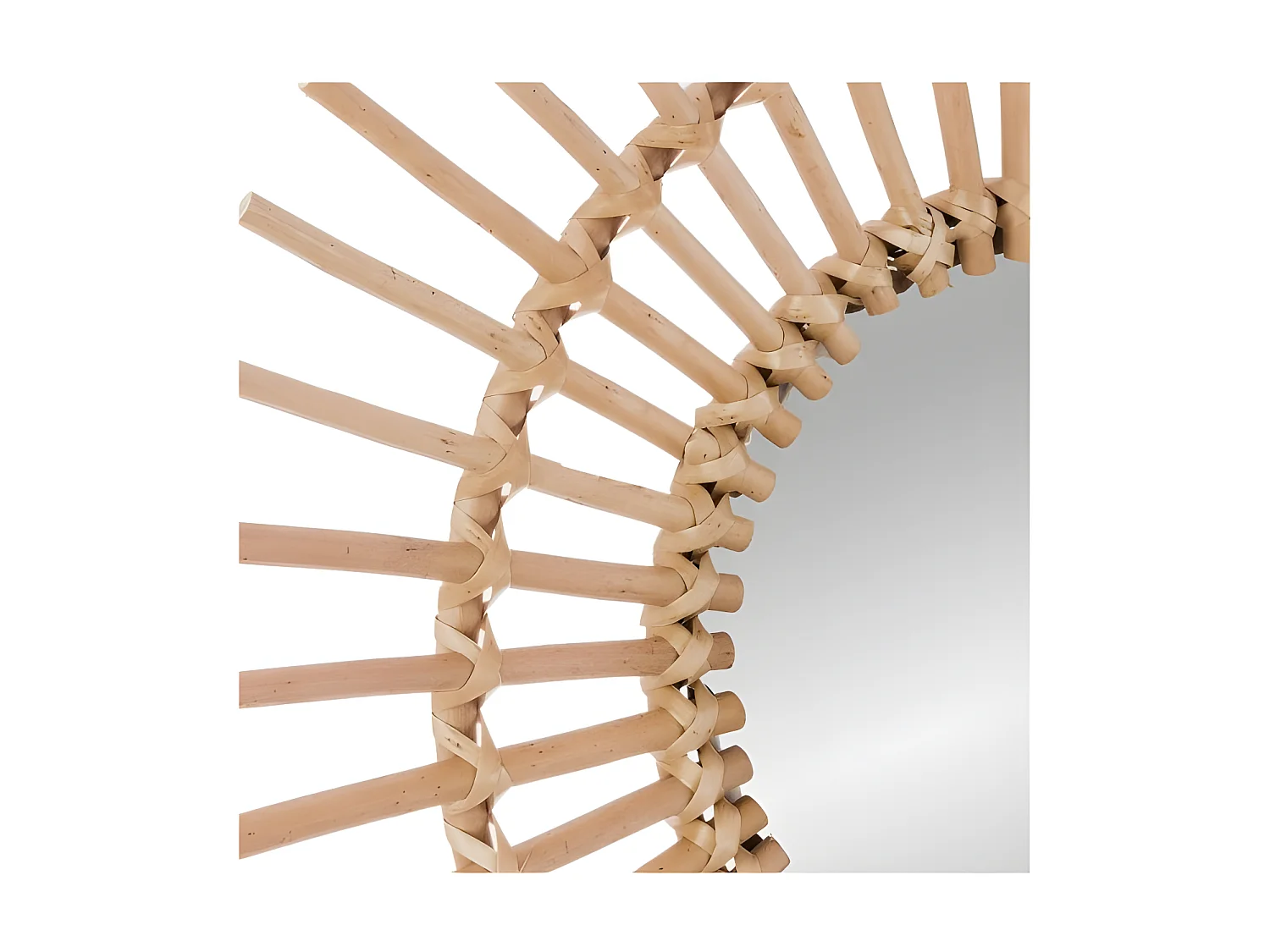 Sol espelho feito de rotim 2 tamanhos