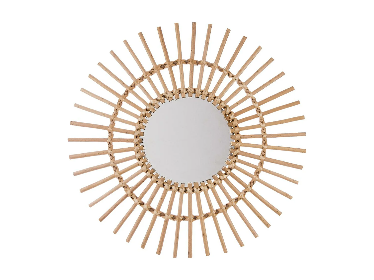 Sol espelho feito de rotim 2 tamanhos