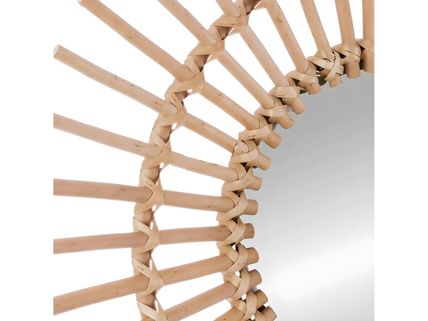 Sol espelho feito de rotim 2 tamanhos