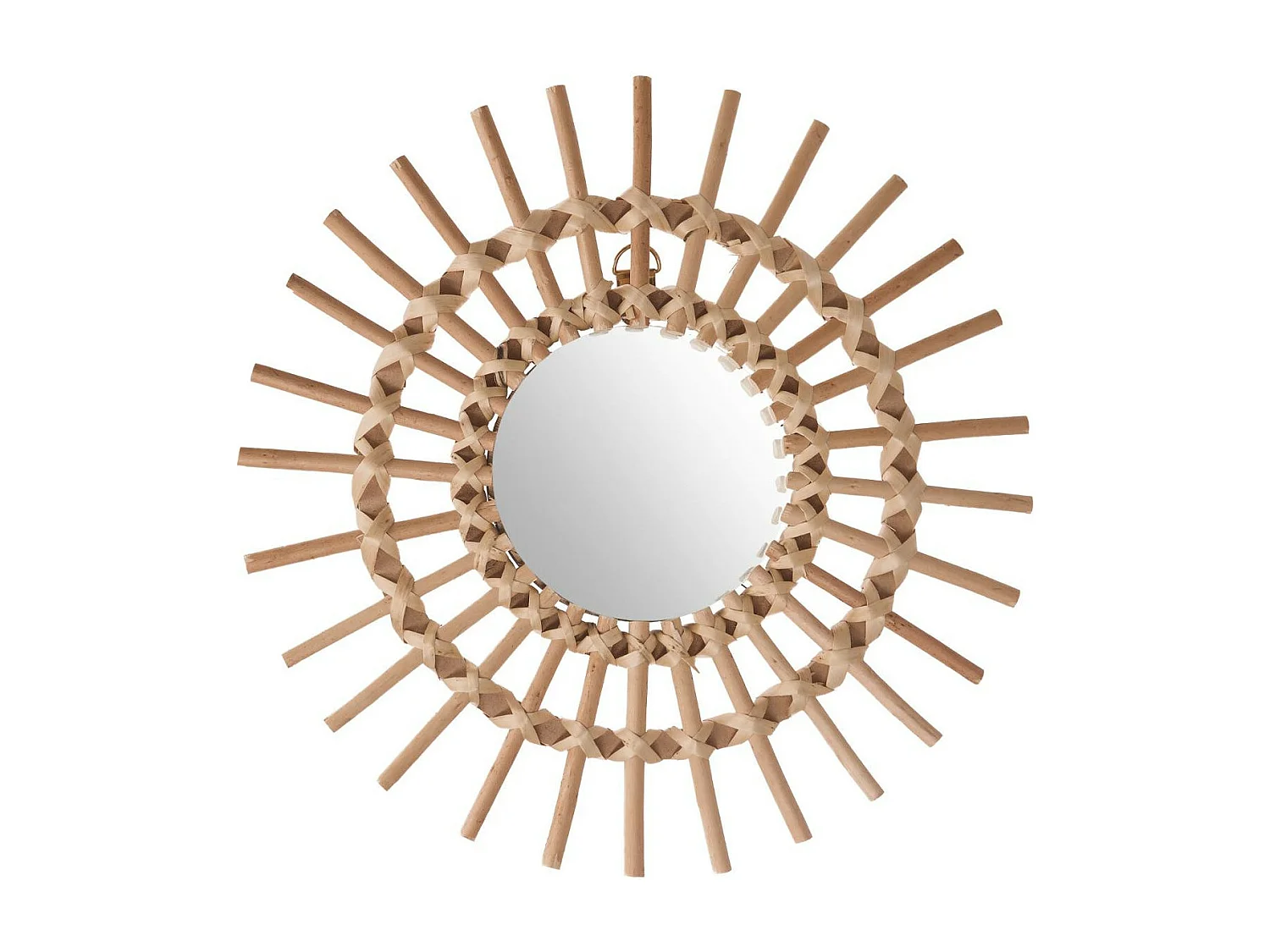 Sol espelho feito de rotim 2 tamanhos