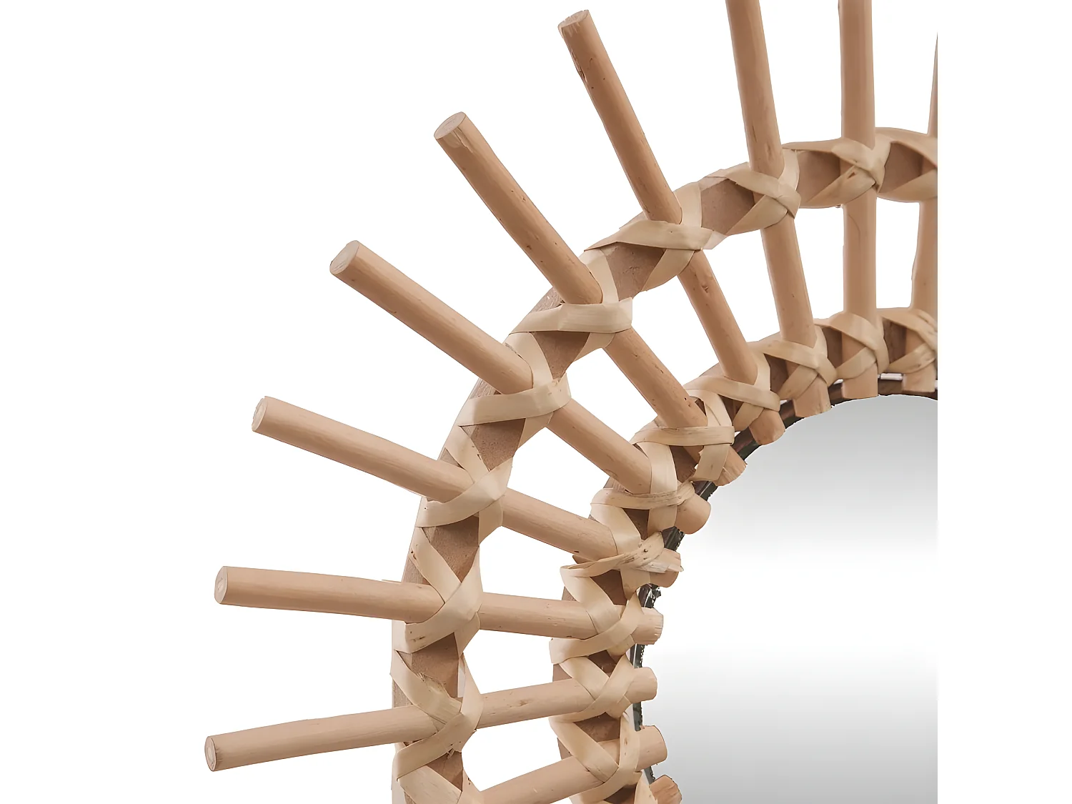 Sol espelho feito de rotim 2 tamanhos