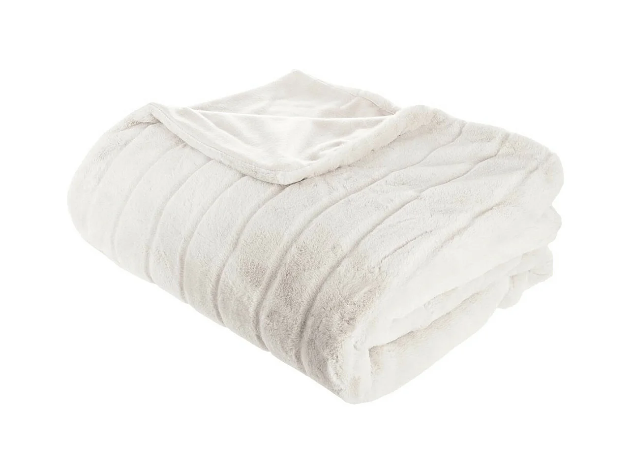 Plaid Fourrure Manoir Blanc 180 x 230 cm