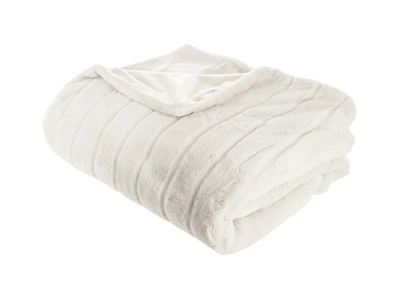 Plaid Fourrure Manoir Blanc 180 x 230 cm