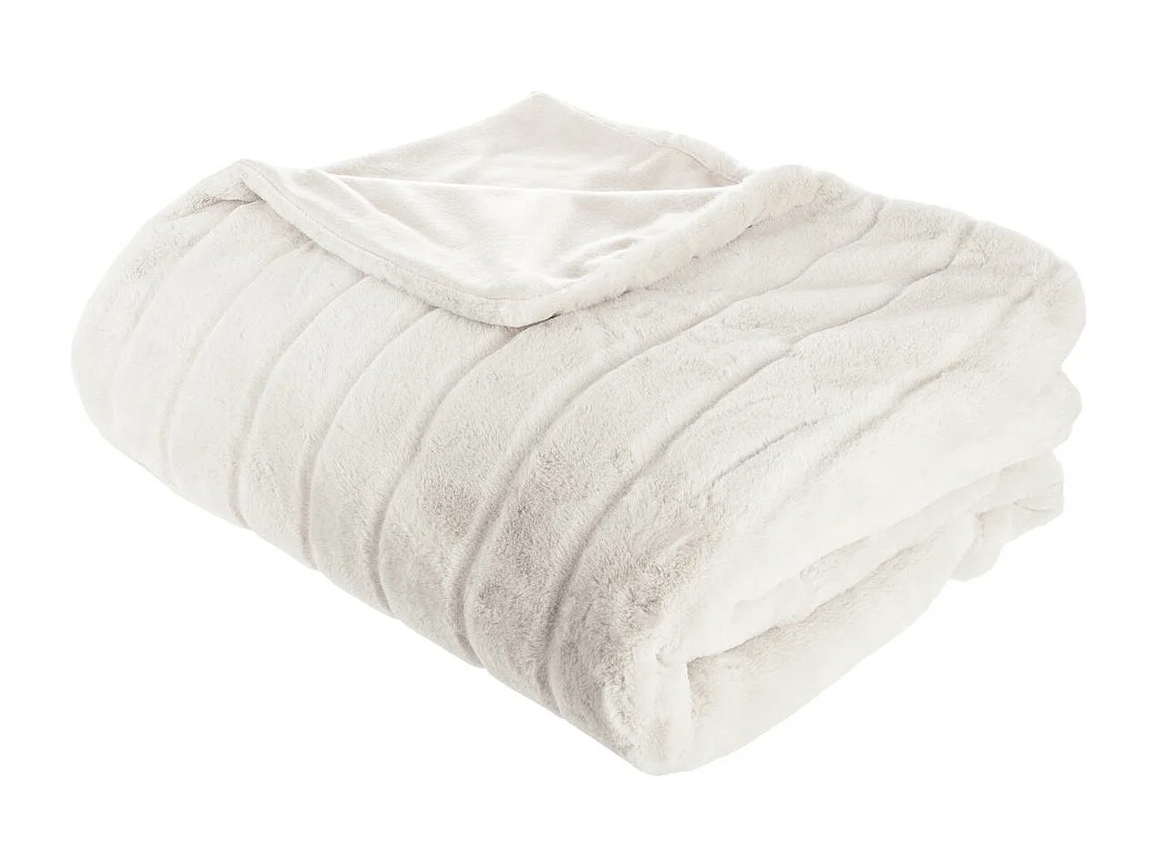 Plaid Fourrure Manoir Blanc 180 x 230 cm