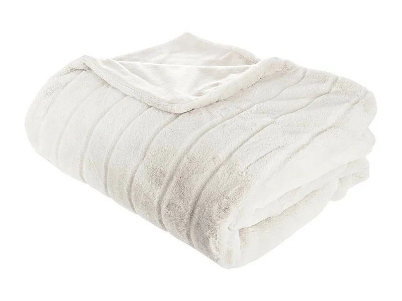 Plaid Fourrure Manoir Blanc 180 x 230 cm