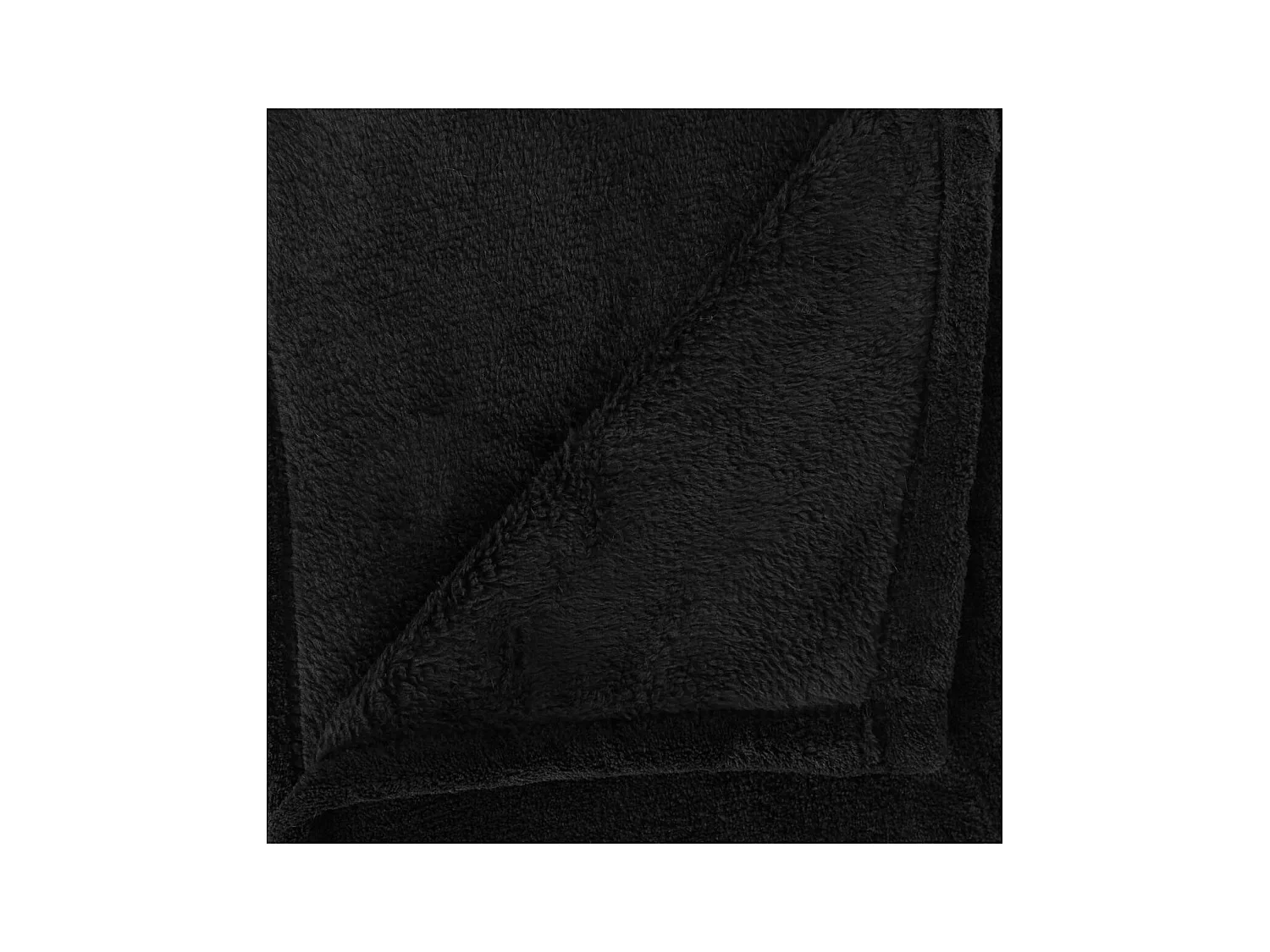 Plaid Microfibre Noir 130x180 cm