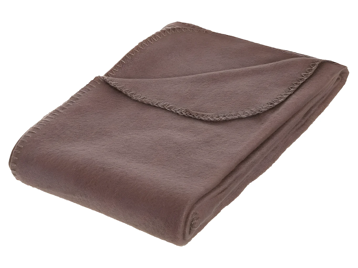 Plaid Polaire Taupe 125 x 150 cm