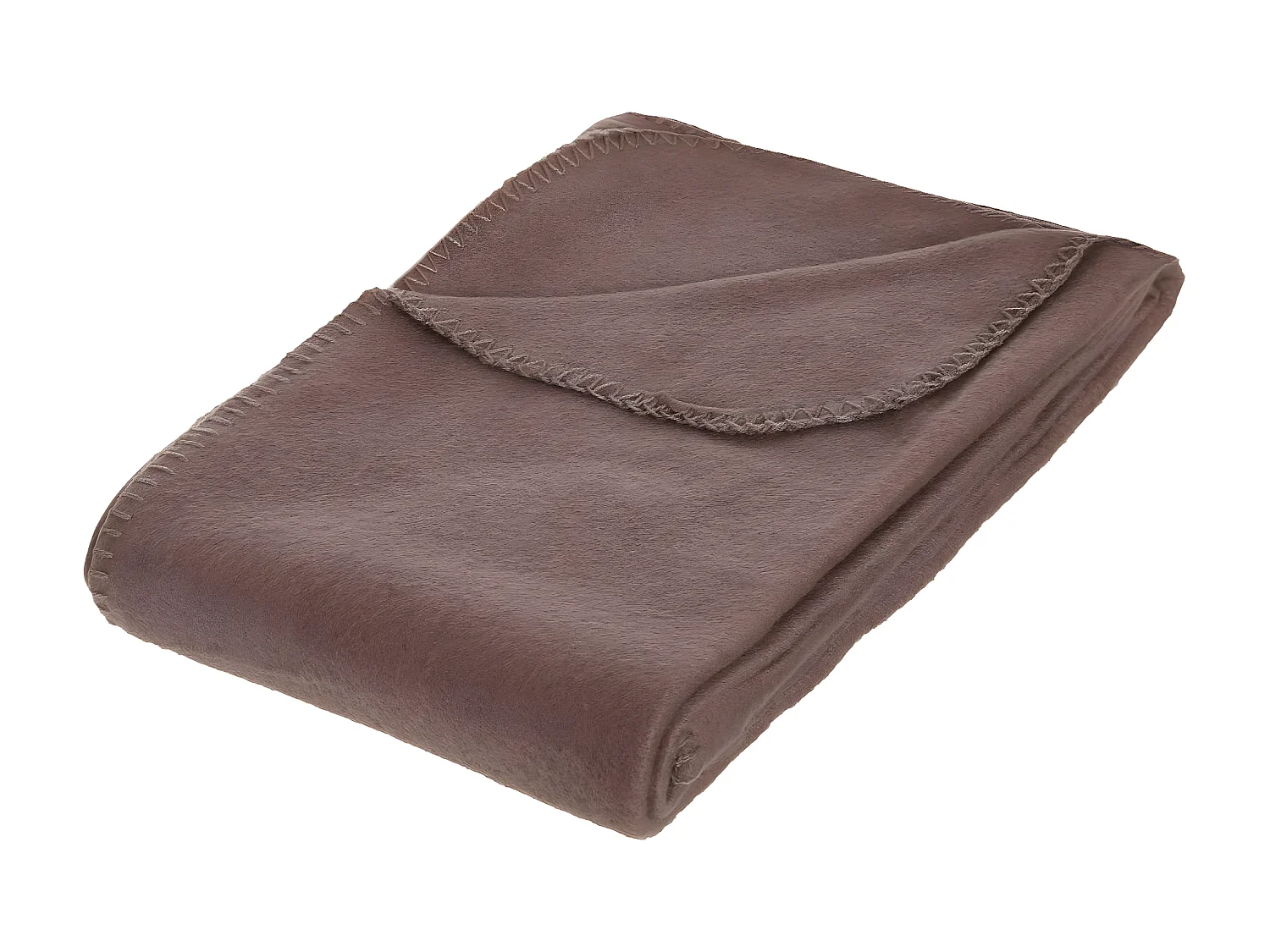 Plaid Polaire Taupe 125 x 150 cm