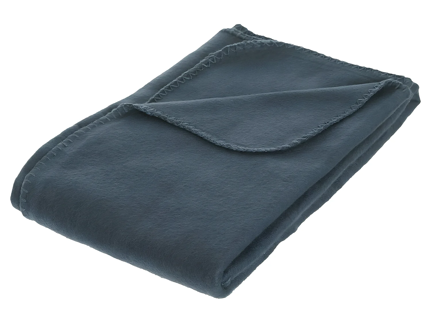 Plaid Polaire Bleu Orage 125 x 150 cm