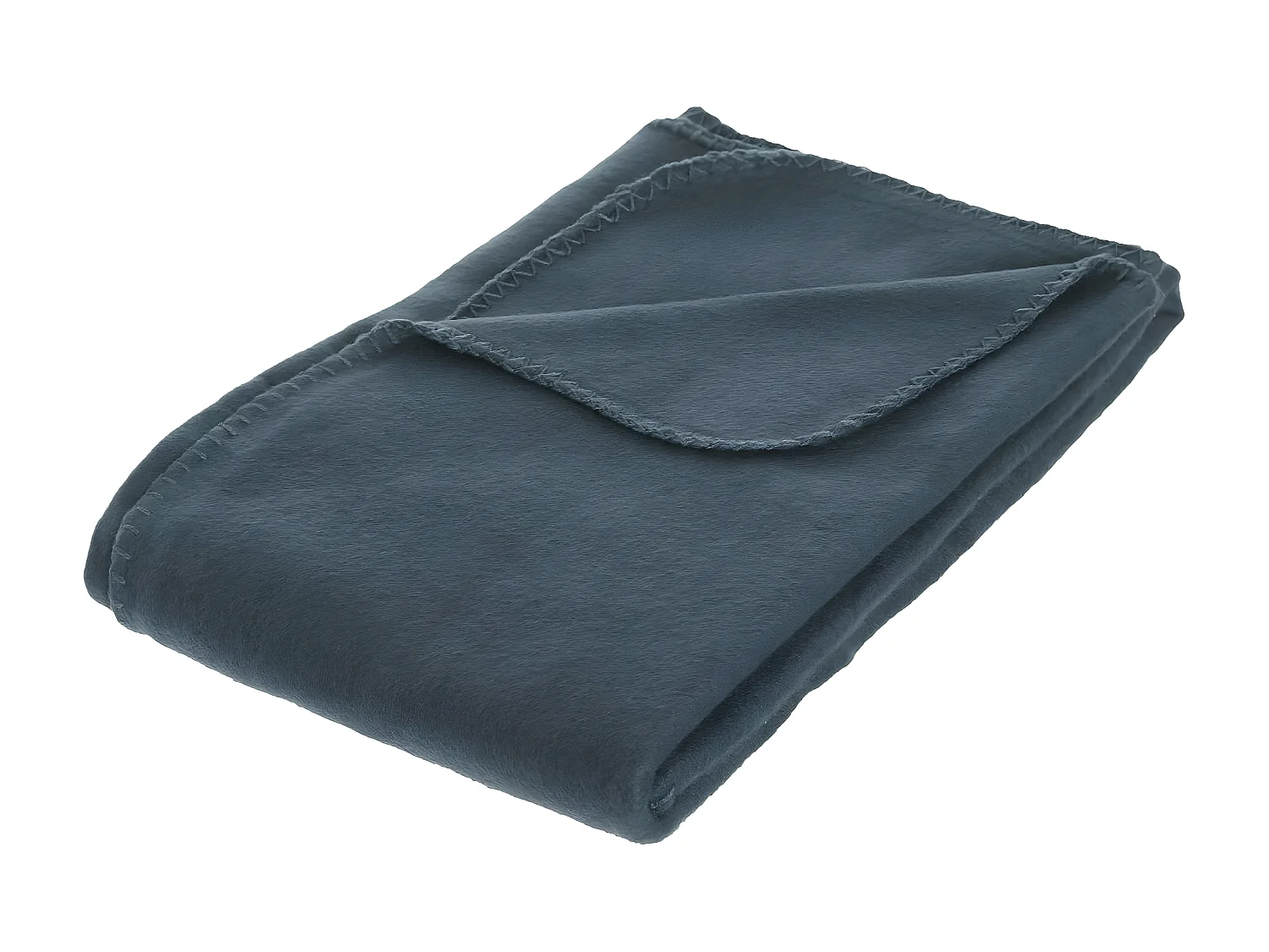 Plaid Polaire Bleu Orage 125 x 150 cm