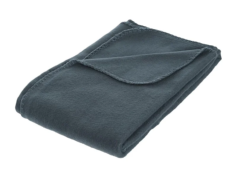 Plaid Polaire Bleu Orage 125 x 150 cm