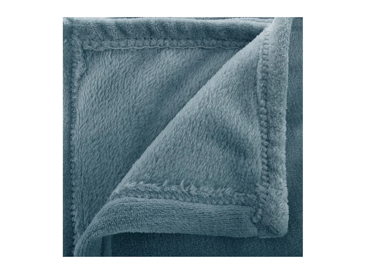 Plaid Doux Uni "Flanel" 180x230cm Orage