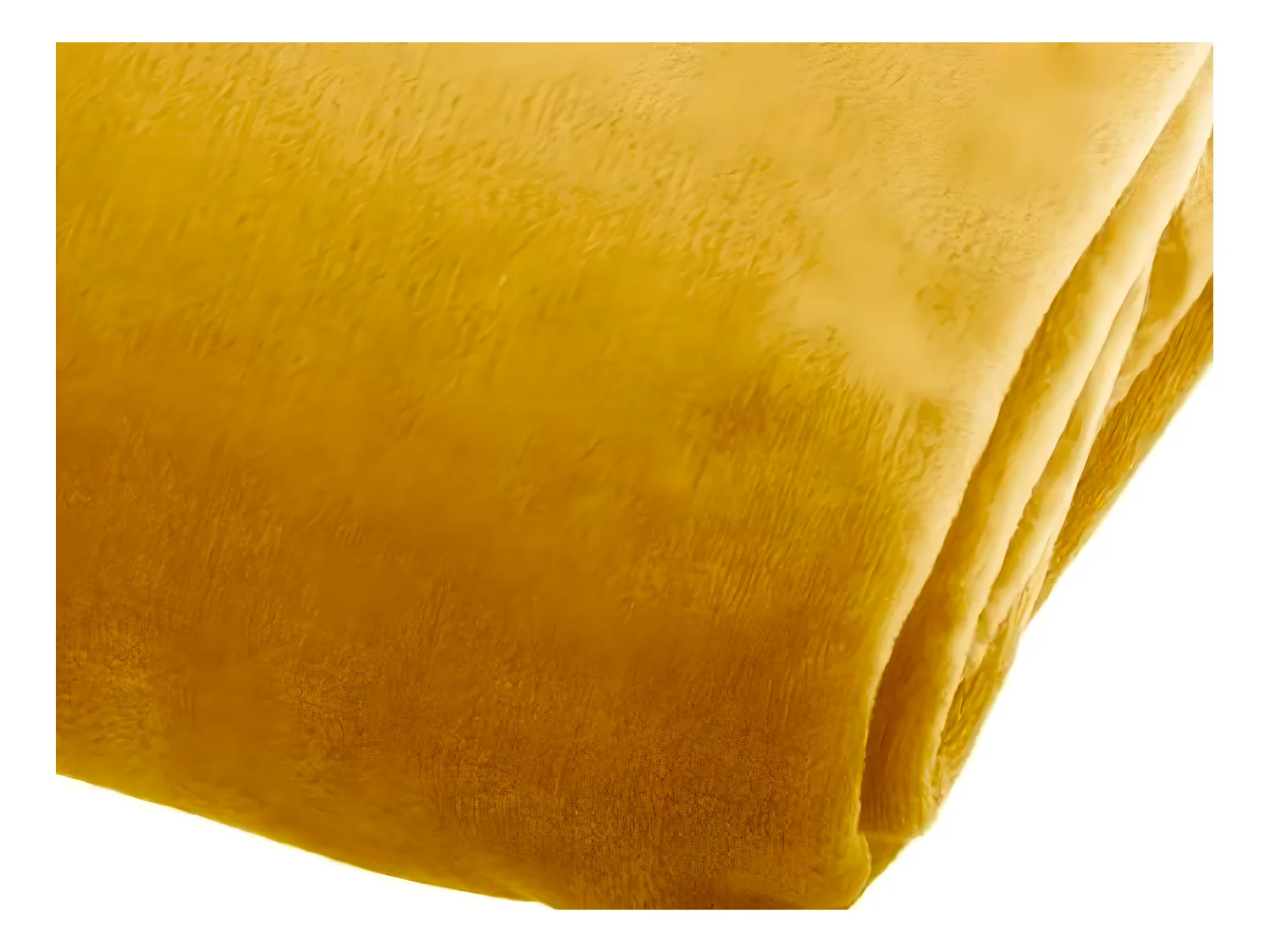 Manta polar Atmosphera poliéster amarillo 130x180 cm