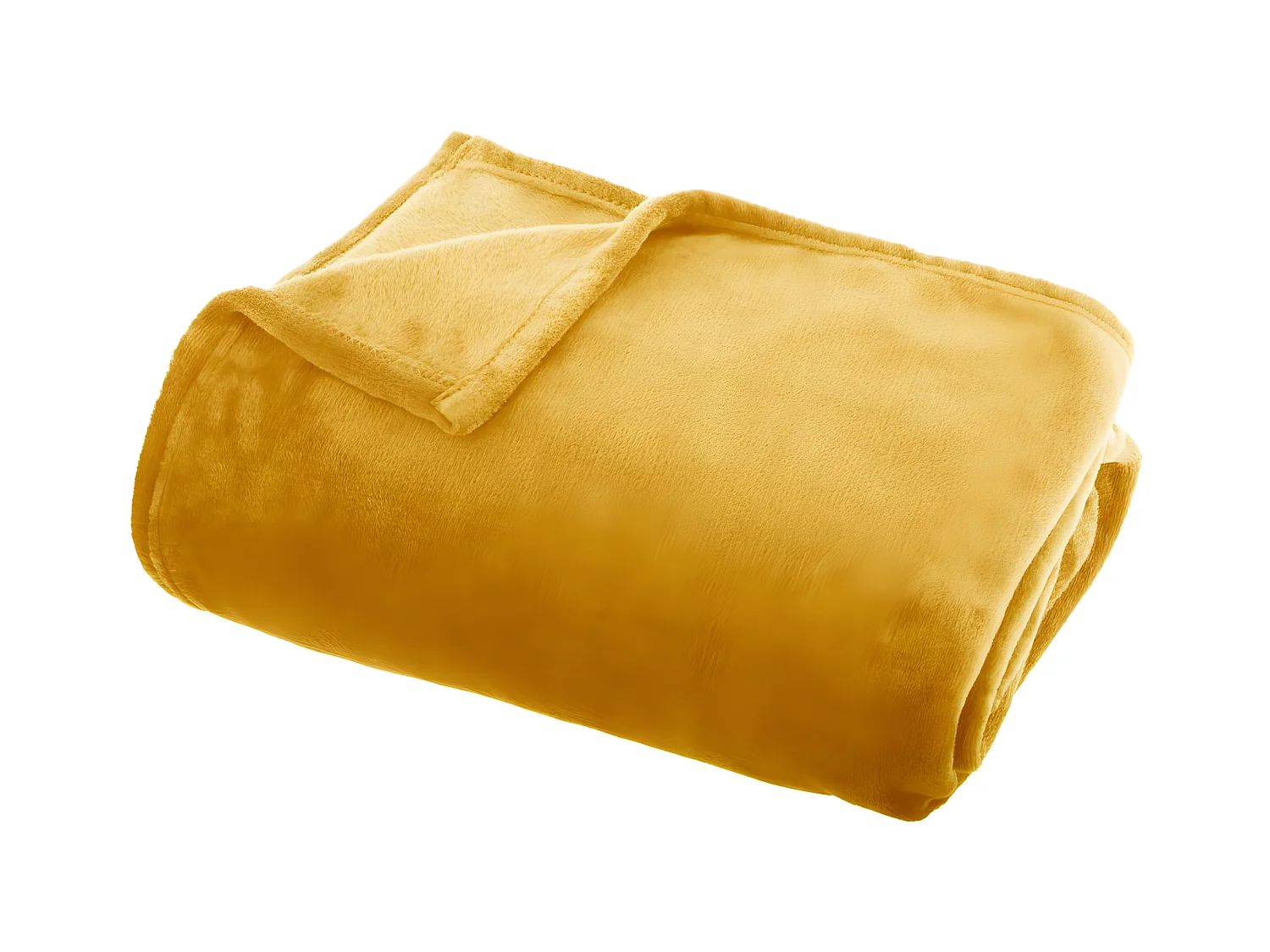 Plaid Flanelle Ocre 130 x 180 cm