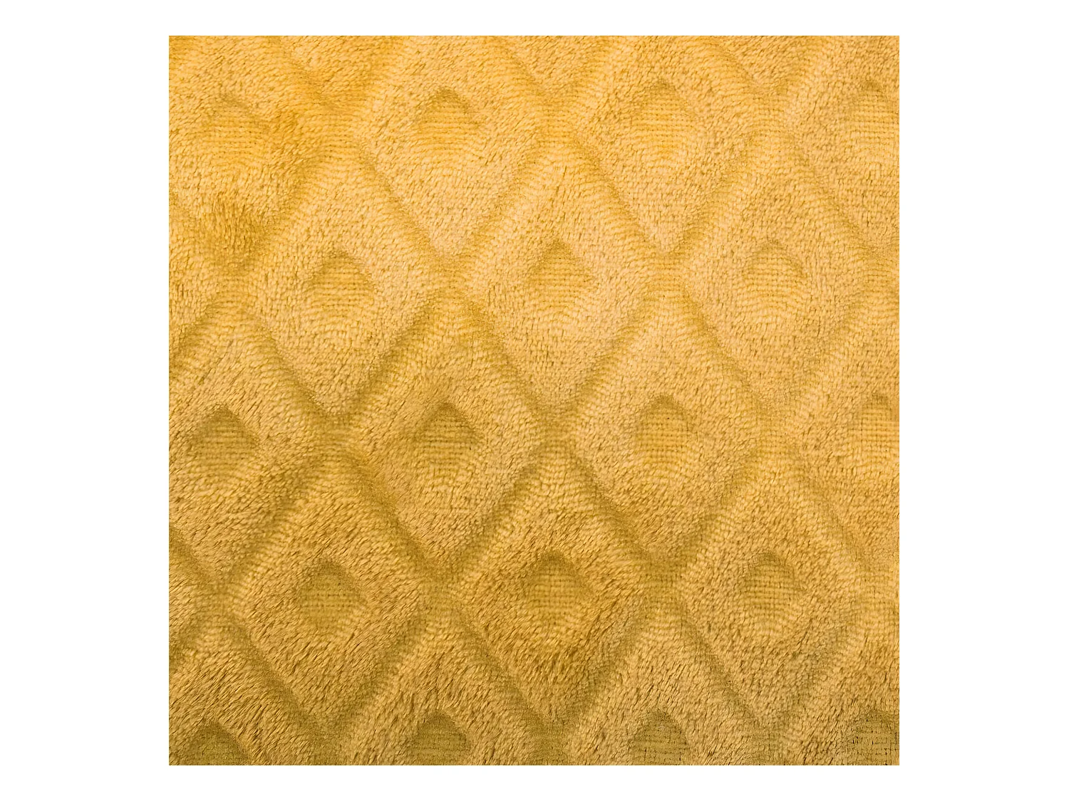 Plaid Ocre motif Losange en relief 125 x 150  cm