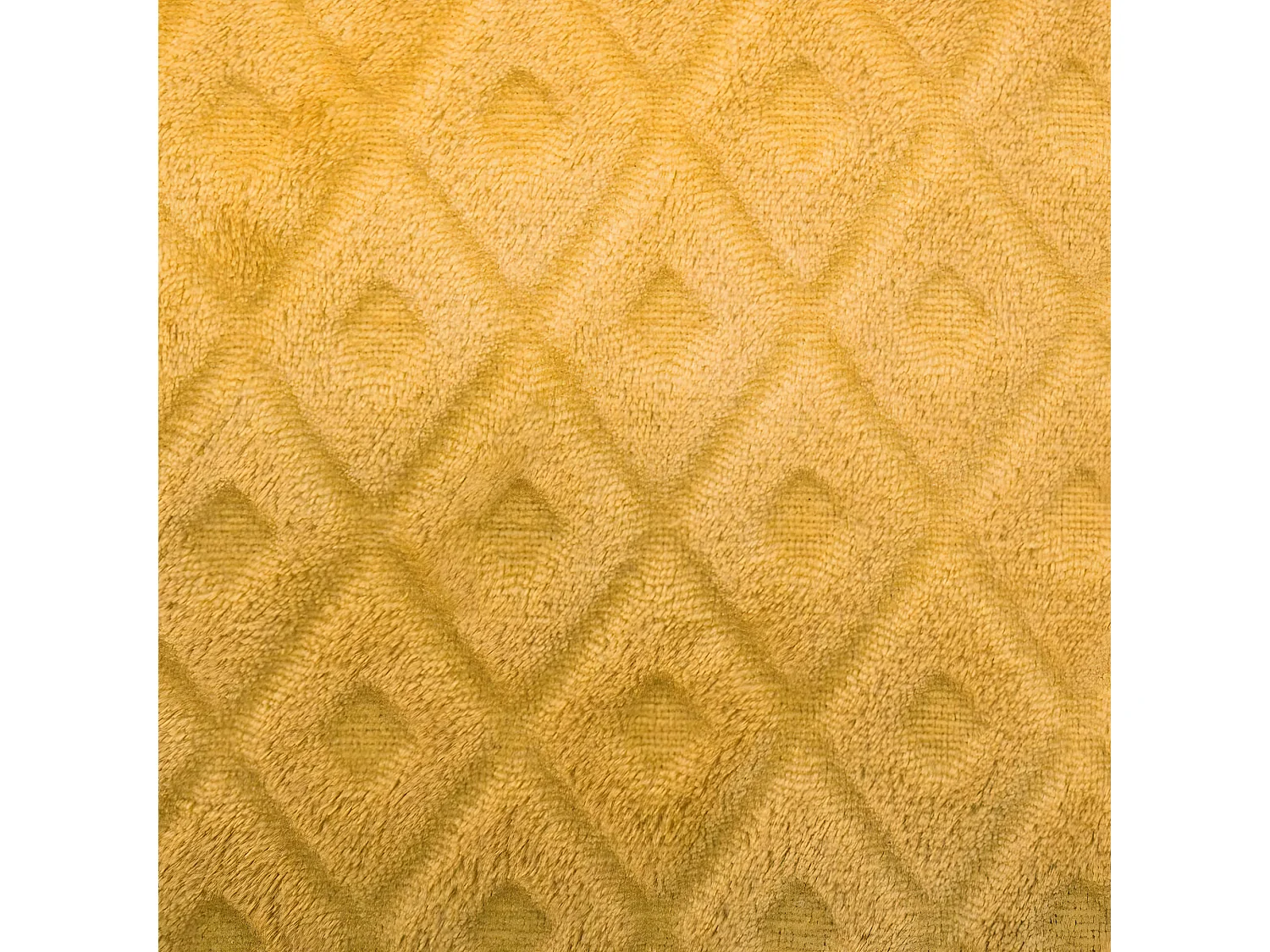 Plaid Ocre motif Losange en relief 125 x 150  cm