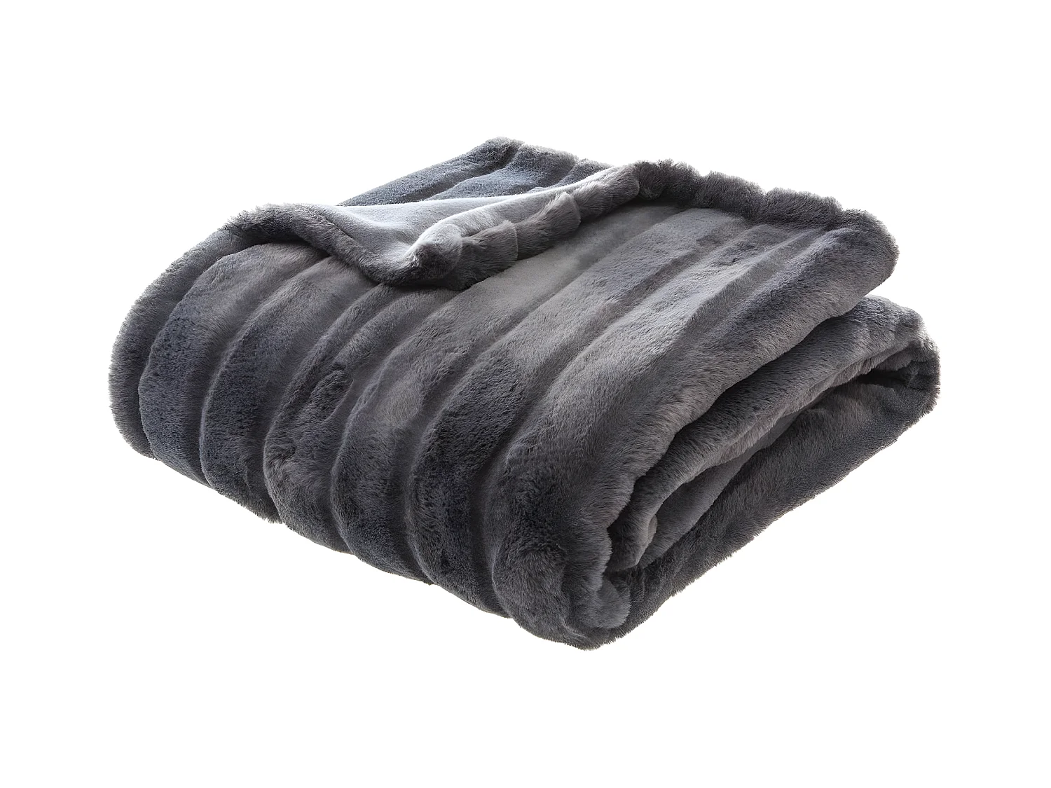 Plaid Fourrure Gris foncé 120 x 160 cm