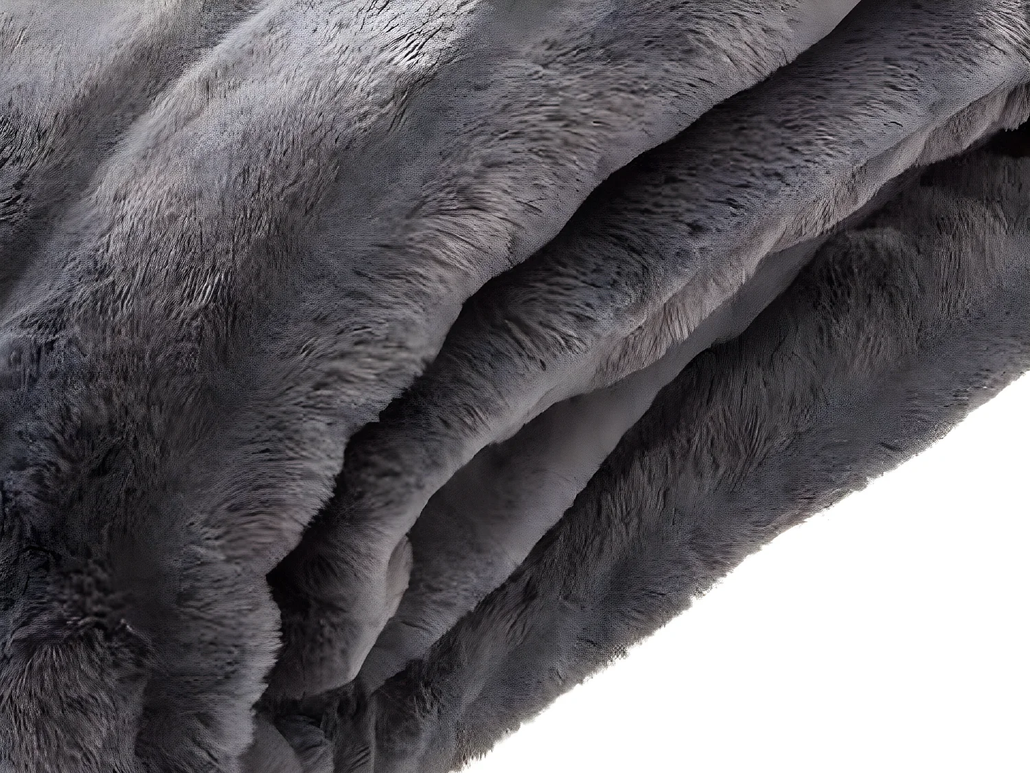 Plaid Fourrure Gris foncé 120 x 160 cm