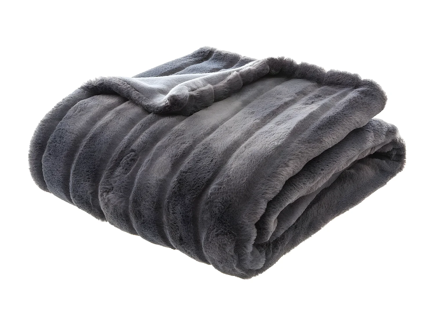 Plaid Fourrure Gris foncé 120 x 160 cm