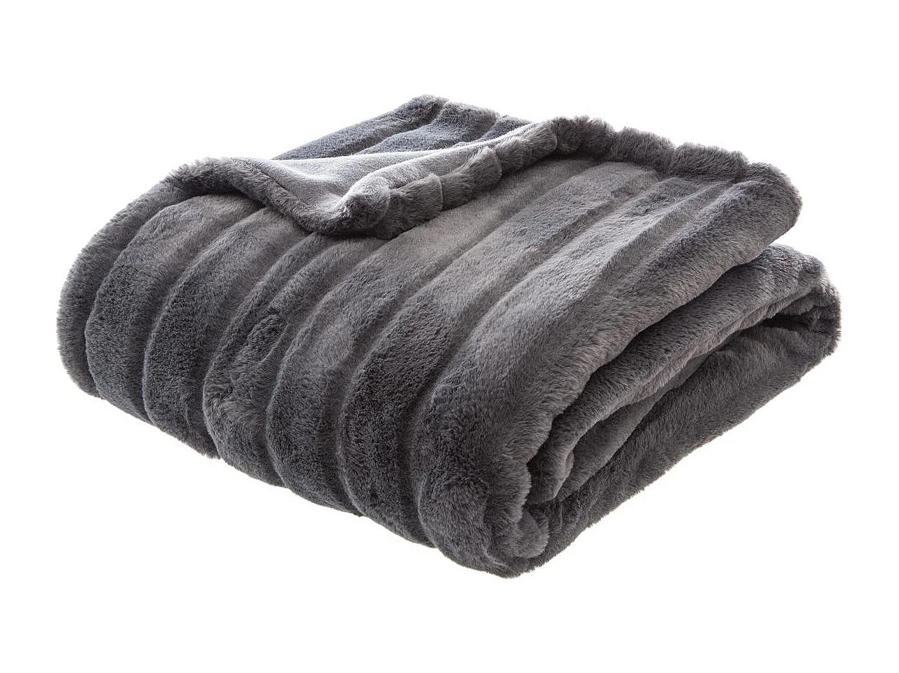 Plaid Fourrure Gris foncé 120 x 160 cm