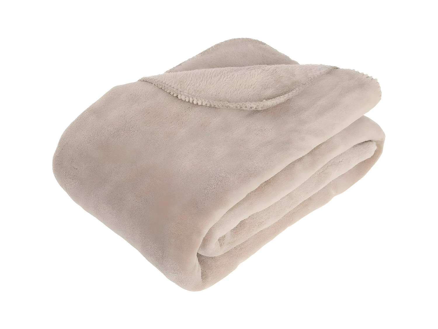 Plaid Microfibre Beige lin 180 x 230 cm