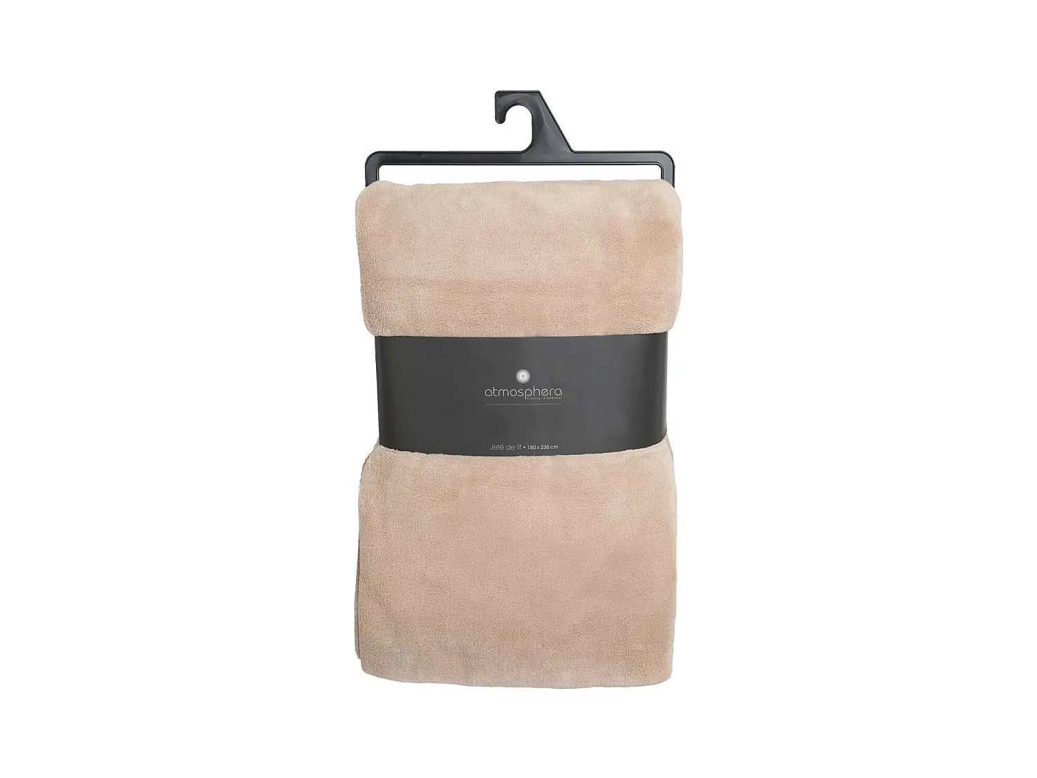 Plaid Microfibre Beige lin 180 x 230 cm