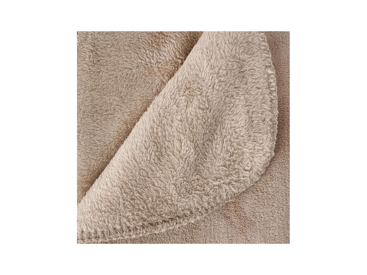 Plaid Microfibre Beige lin 180 x 230 cm