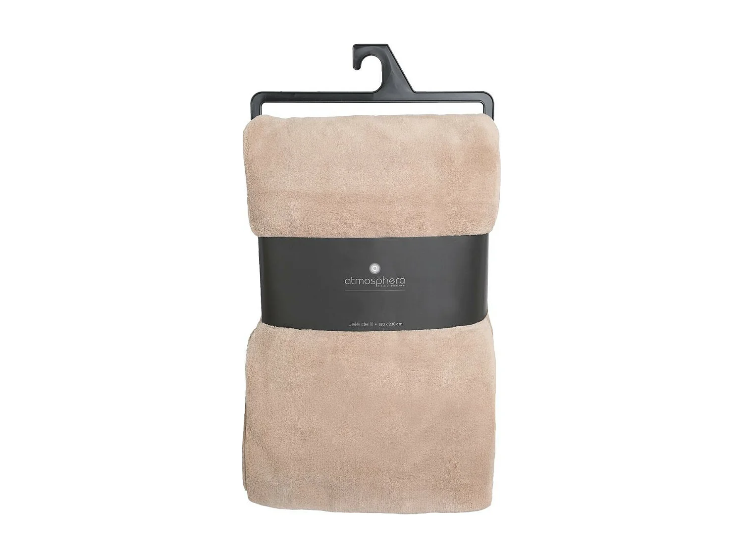 Plaid Microfibre Beige lin 180 x 230 cm