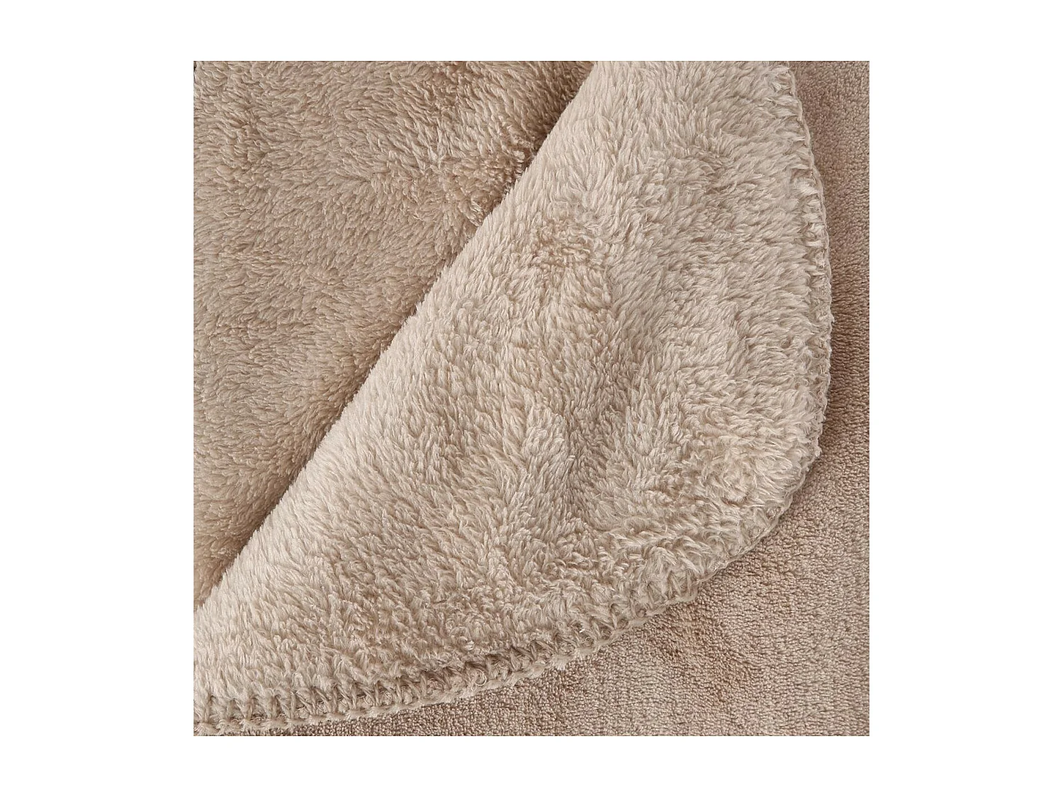 Plaid Microfibre Beige lin 180 x 230 cm