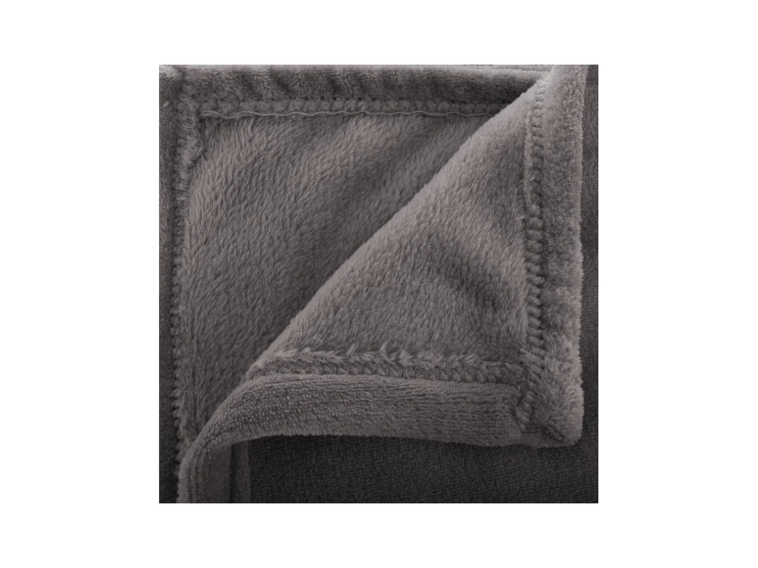 Plaid Flanelle Gris foncé 125 x 150 cm