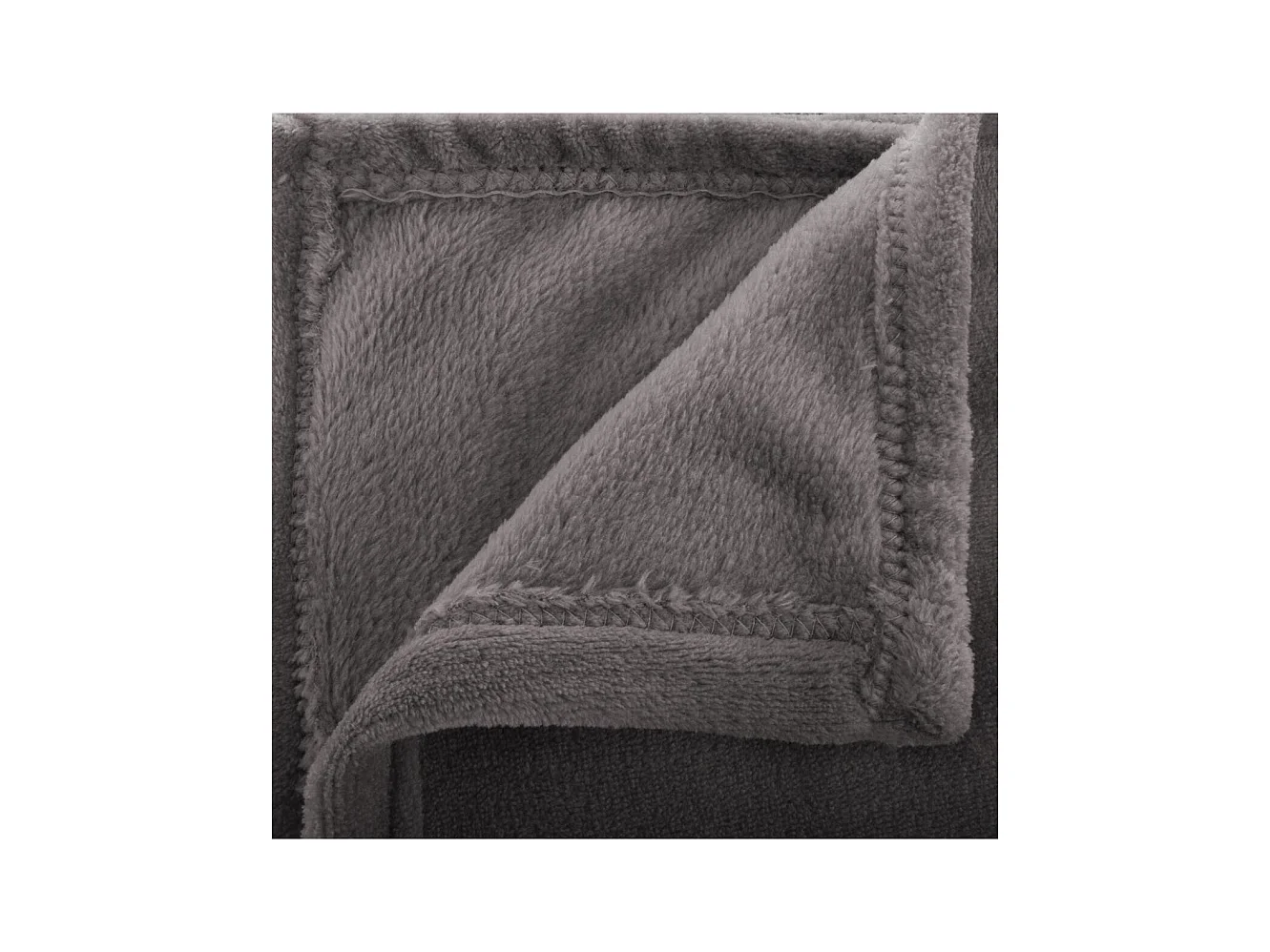 Plaid Flanelle Gris foncé 125 x 150 cm