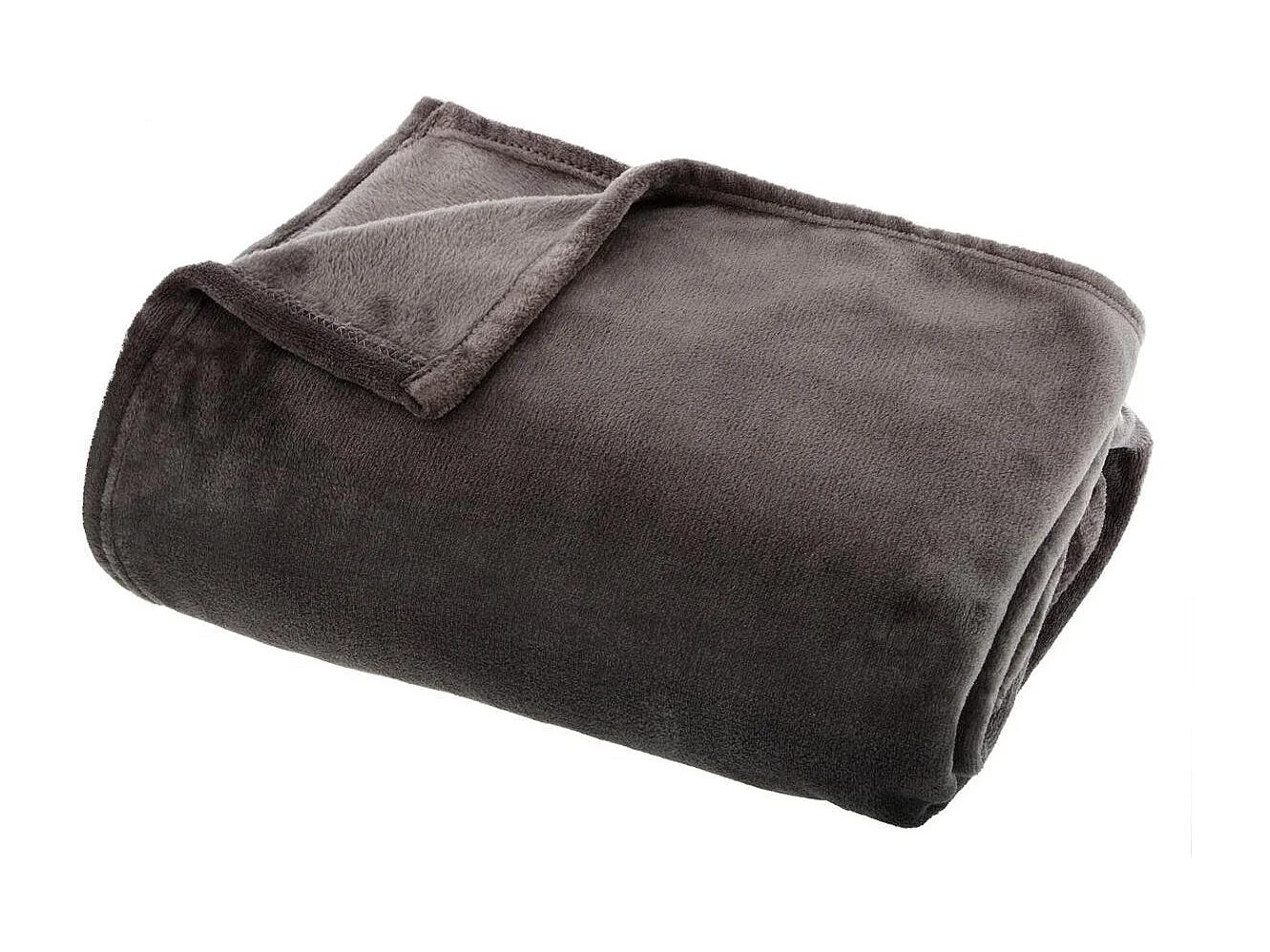 Plaid Flanelle Gris foncé 125 x 150 cm