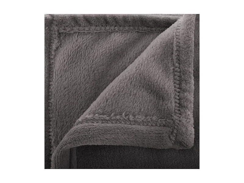 Plaid Flanelle Gris foncé 125 x 150 cm