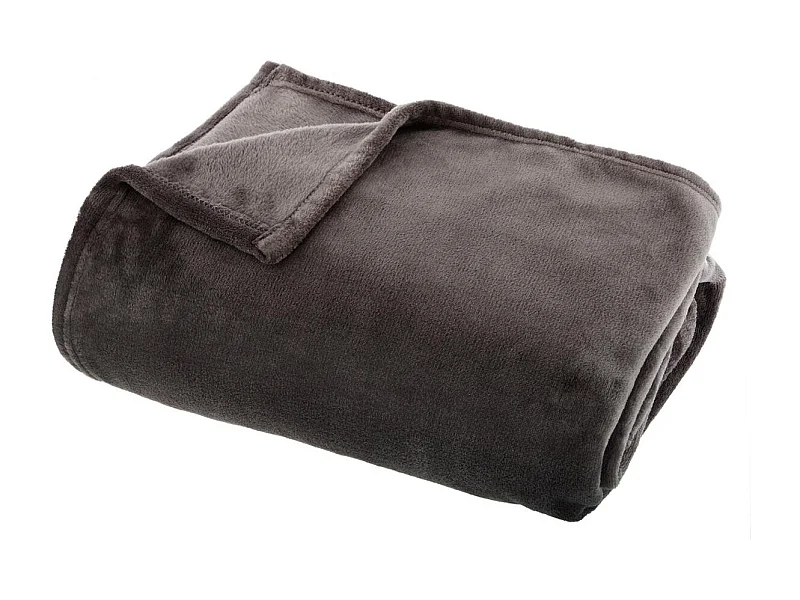 Plaid Flanelle Gris foncé 125 x 150 cm